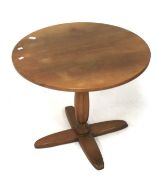 A 20th century mahogany table.