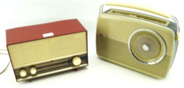 Two vintage radios.