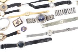 Assorted collectables including a large collection of wristwatches.