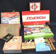 An assortment of vintage games.