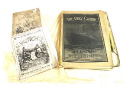 A copy of The Daily Graphic Titanic In Memoriam, 20 April 1912, together with The British Workman,