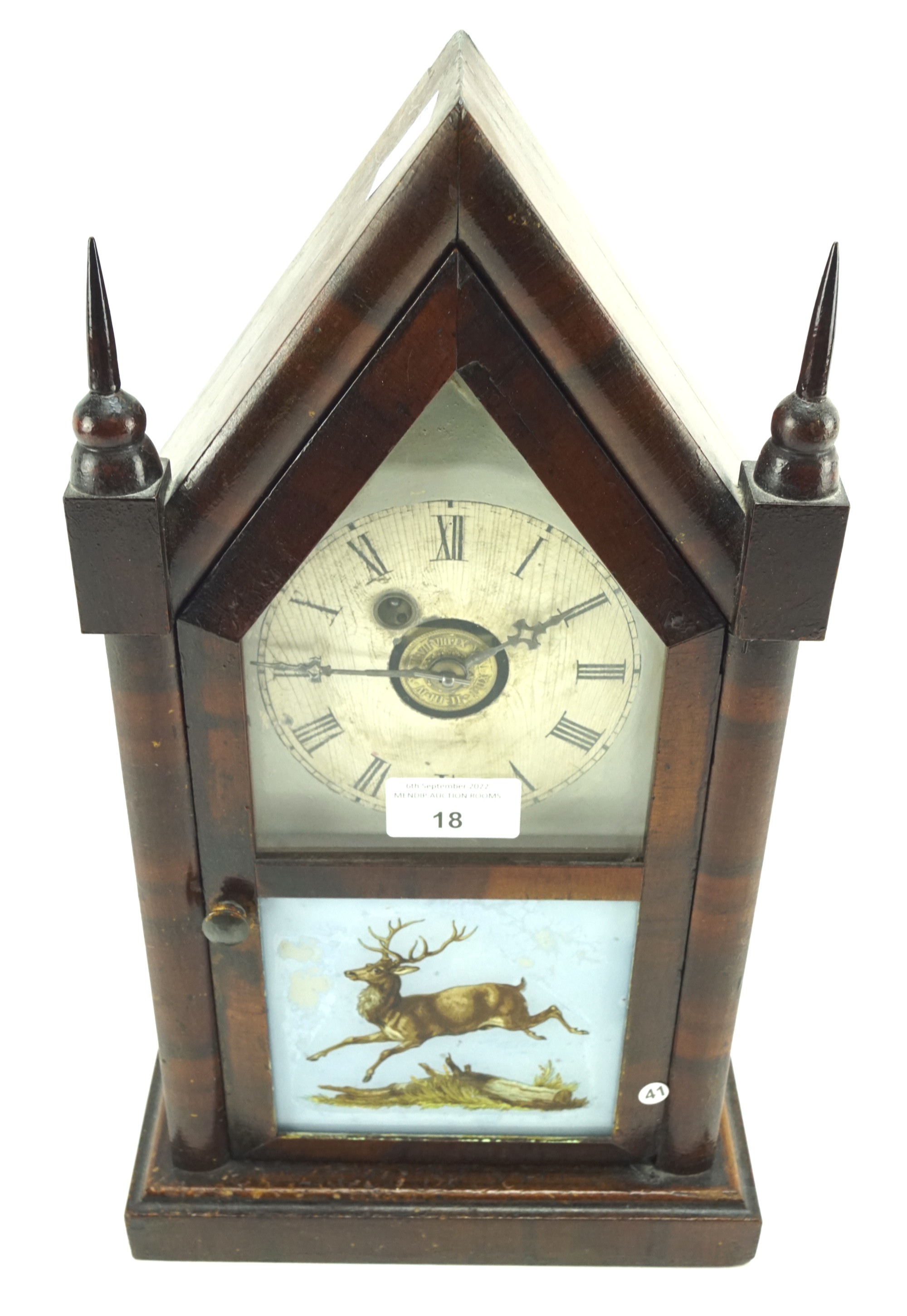 An early 20th century North American mantle clock by Waterbury clock company.