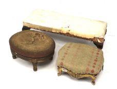 Three 19th century footstools.