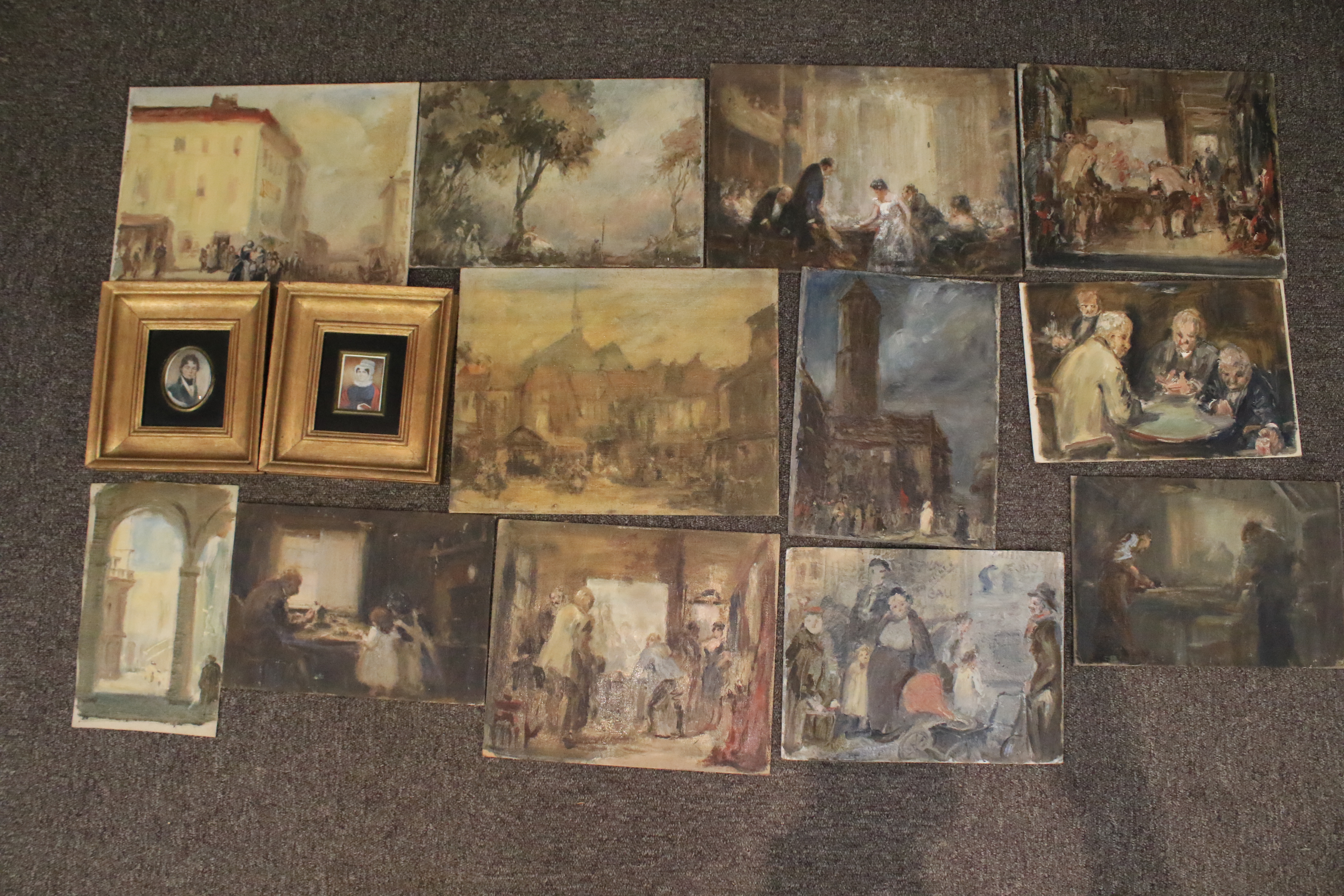 An assortment of paintings. - Image 2 of 5