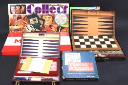 Assorted boxed games.