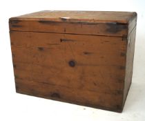 A 20th century pine box.