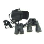 Two pairs of binoculars.