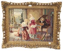 A 20th century needlework tapestry.