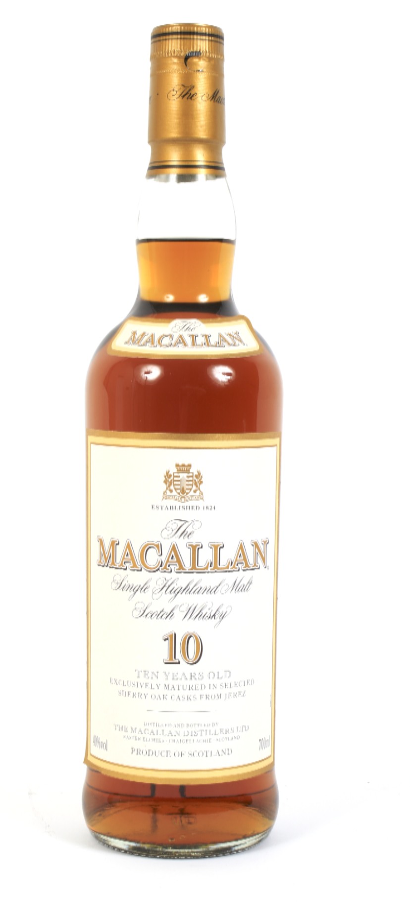 A bottle of The Macallan 10 year old single Highland malt Scotch whisky. - Image 2 of 5