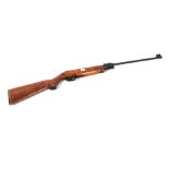 Air rifle with safety catch.