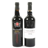 A bottle of Taylor's Late Botled Vintage Port 2005 75cl and a bottle of Taylor's First Estate