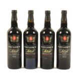 Two bottles of Taylor's Select Port 4XX 75cl and two Taylor's Select Reserve Port 75cl