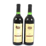Two bottles of Grant Burge 1994 Old Vine Shiraz.