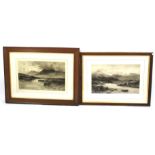 After Douglas Adams (1853-1920), two engravings of Sea Trout Fishing and Salmon Fishing.