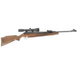 A Diana model 52 .22 Air rifle with a Kassnar scope.