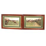 After Cecil Aldin (1870-1935), two lithographs of horse races.