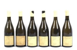 Six bottles of Pierre-Yves Colin-Morey Saint-Aubine wine, 2012, 750ml, 12.