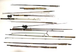 A collection of vintage rods.