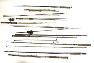 A collection of vintage rods.