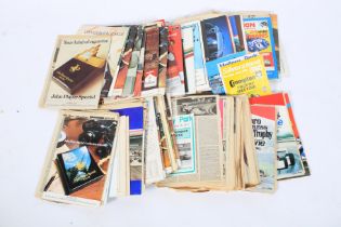 A collection of 1970s and later motor racing programmes.