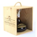 A cased bottle of MAYNARD'S 30 year old Aged Tawny Porto in original case number BS 913921