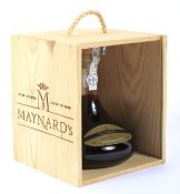 A cased bottle of MAYNARD'S 30 year old Aged Tawny Porto in original case number BS 913921