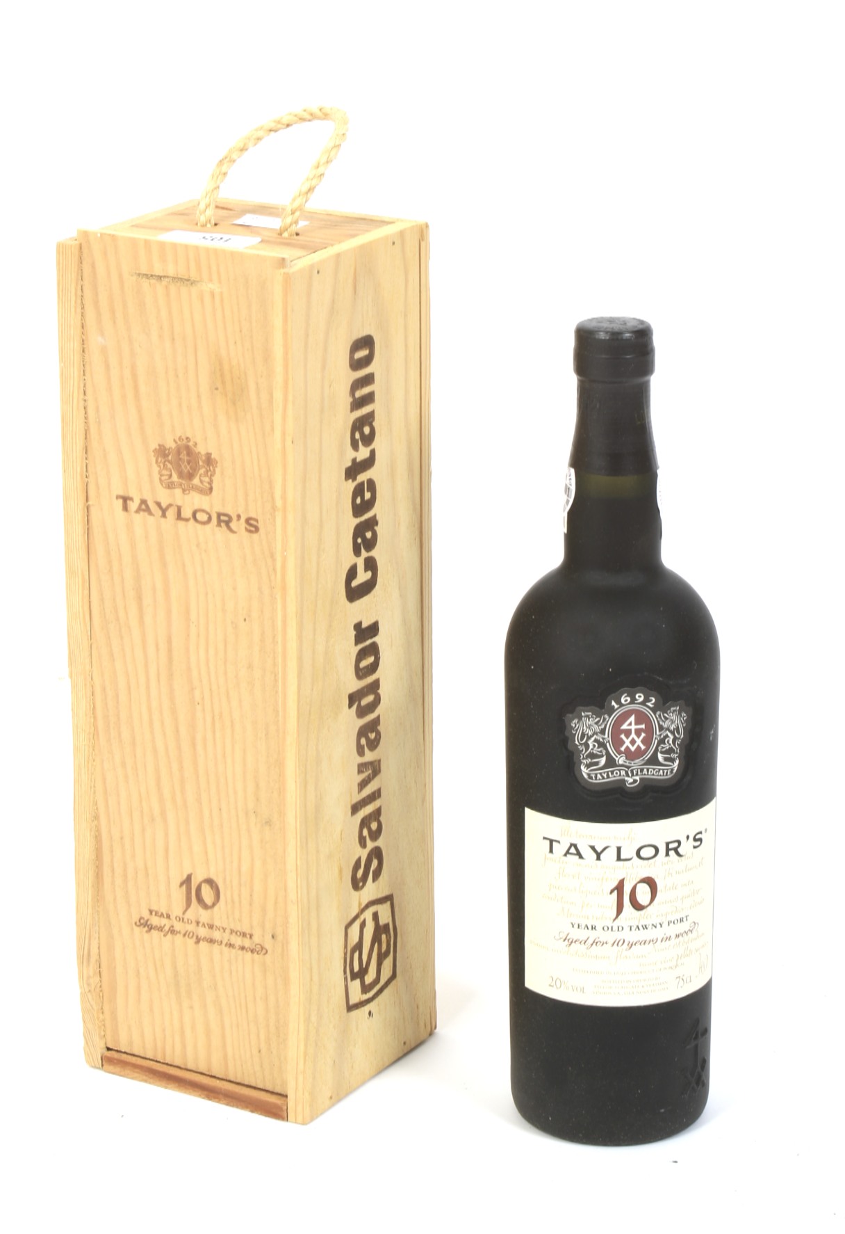 A bottle of Taylor's 10 year old tawny port.