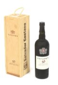 A bottle of Taylor's 10 year old tawny port.