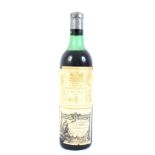 A bottle of Marques de Riscal El Giego 1962, 75cl.