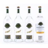 Four bottles of Green Mark vodka,