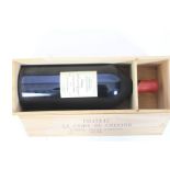 A bottle of Chateau la Croix de Gezard, Lussac-Saint-Emilion 2000.