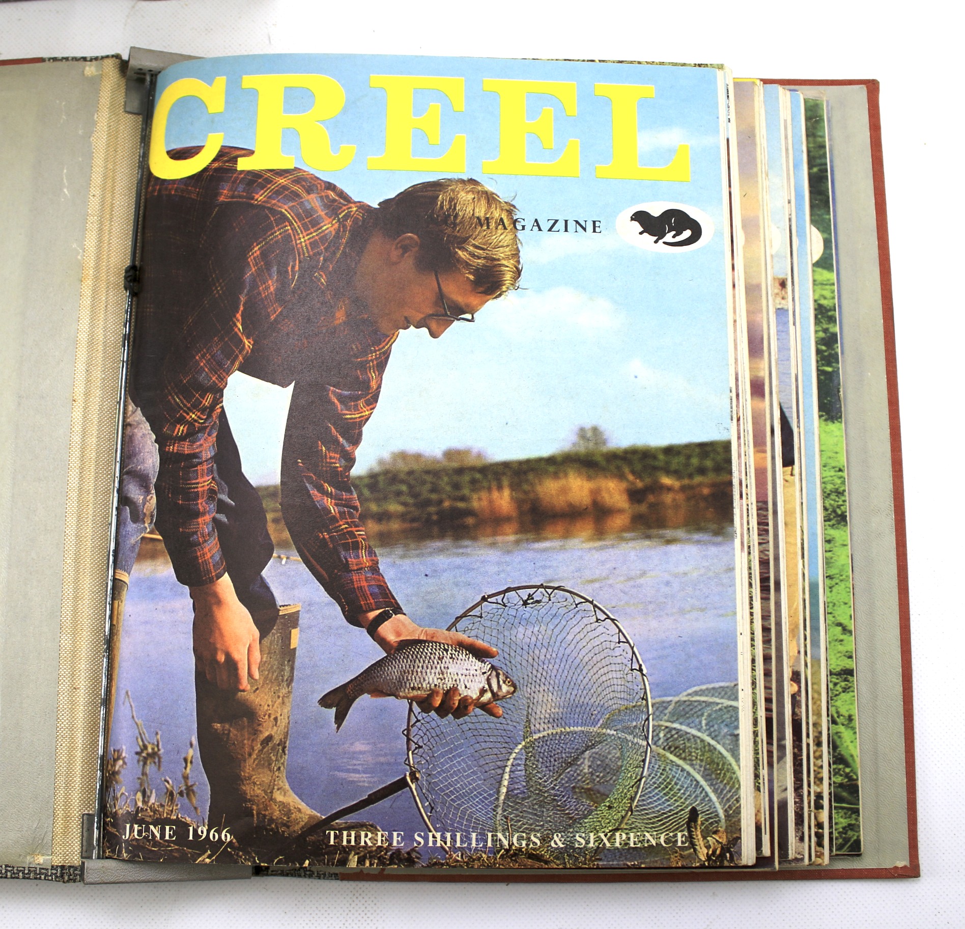 Four custom bound sets of Creel fishing magazines. - Image 2 of 5
