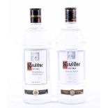 Two bottles of Ketel One vodka, 40% vol, 1.