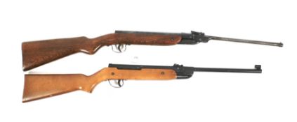 Two air rifles. Including a Mondial York air rifle .177 and a Webley Junior air rifle.