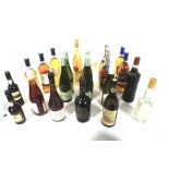 A large group of assorted bottles of wine.