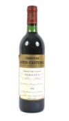 A bottle of Chateau Boyd-Cantenac Grand Cru Classe Margaux 1988.