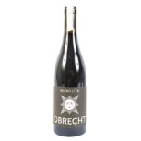 A bottle of Obrecht Monolith Pinot Noir. 2013, 75cl, 12.