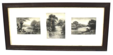 After Douglas Adams (1853-1920), three trout fishing prints.