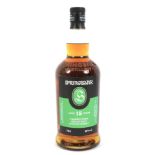 A bottle of Springbank 15 year old Campbeltown single malt Scotch whisky.