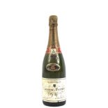 A vintage bottle of Laurent-Perrier Champagne.