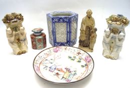 An assortment of 19th and 20th century Asian ceramics.