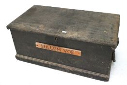 A 20th century pine storage box.