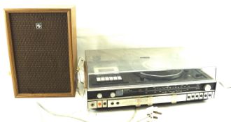 A Sanyo Solid State stereo and speaker.