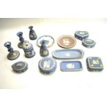 A collection of Wedgwood jasperware.