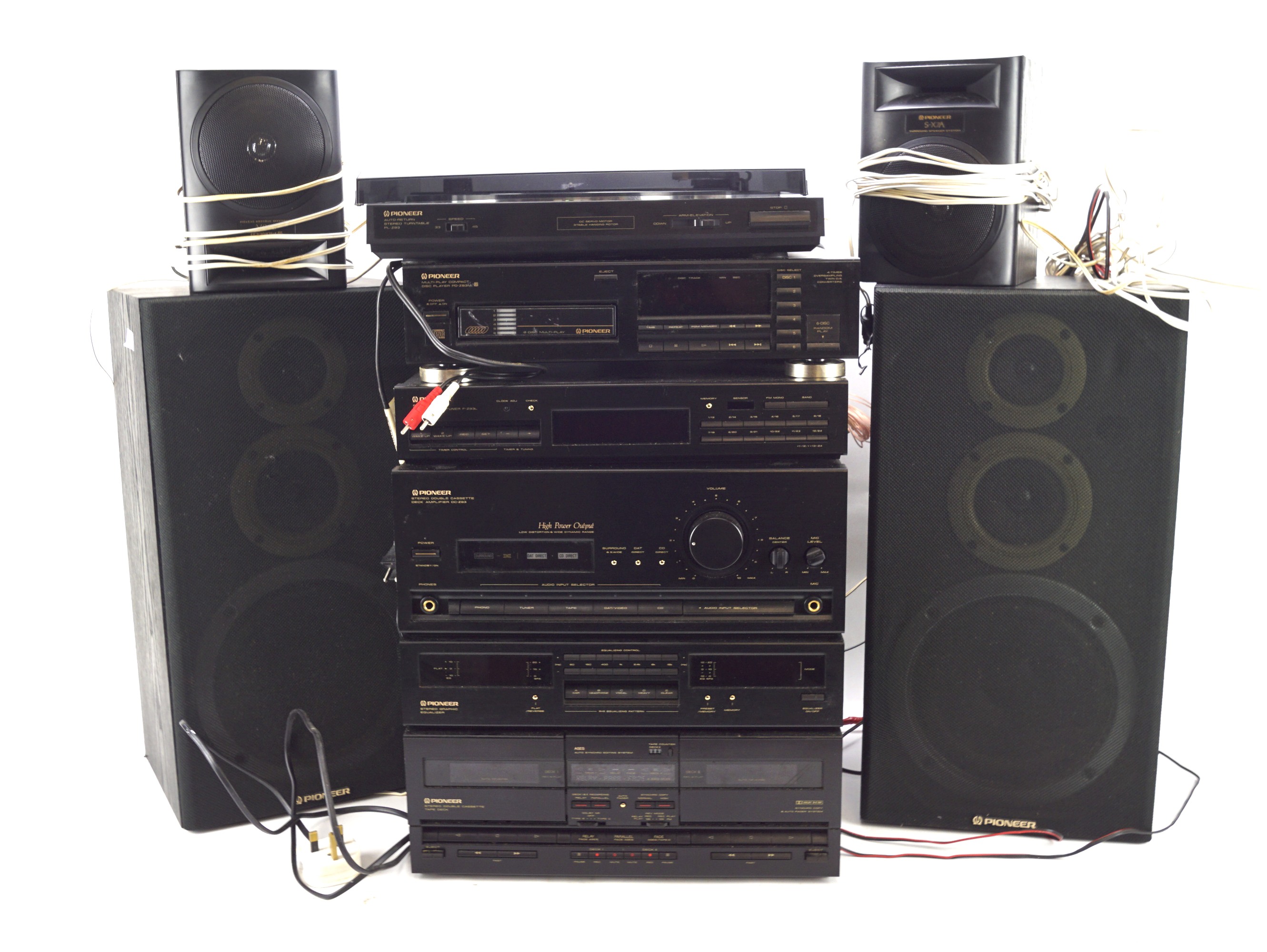 A Pioneer hi-fi system.