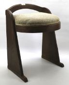 A 19th century oak stool.