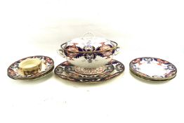 A collection of Imari style Royal Crown Derby ceramics.