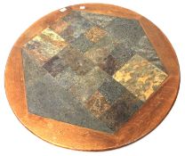 A 20th century oak coffee table.