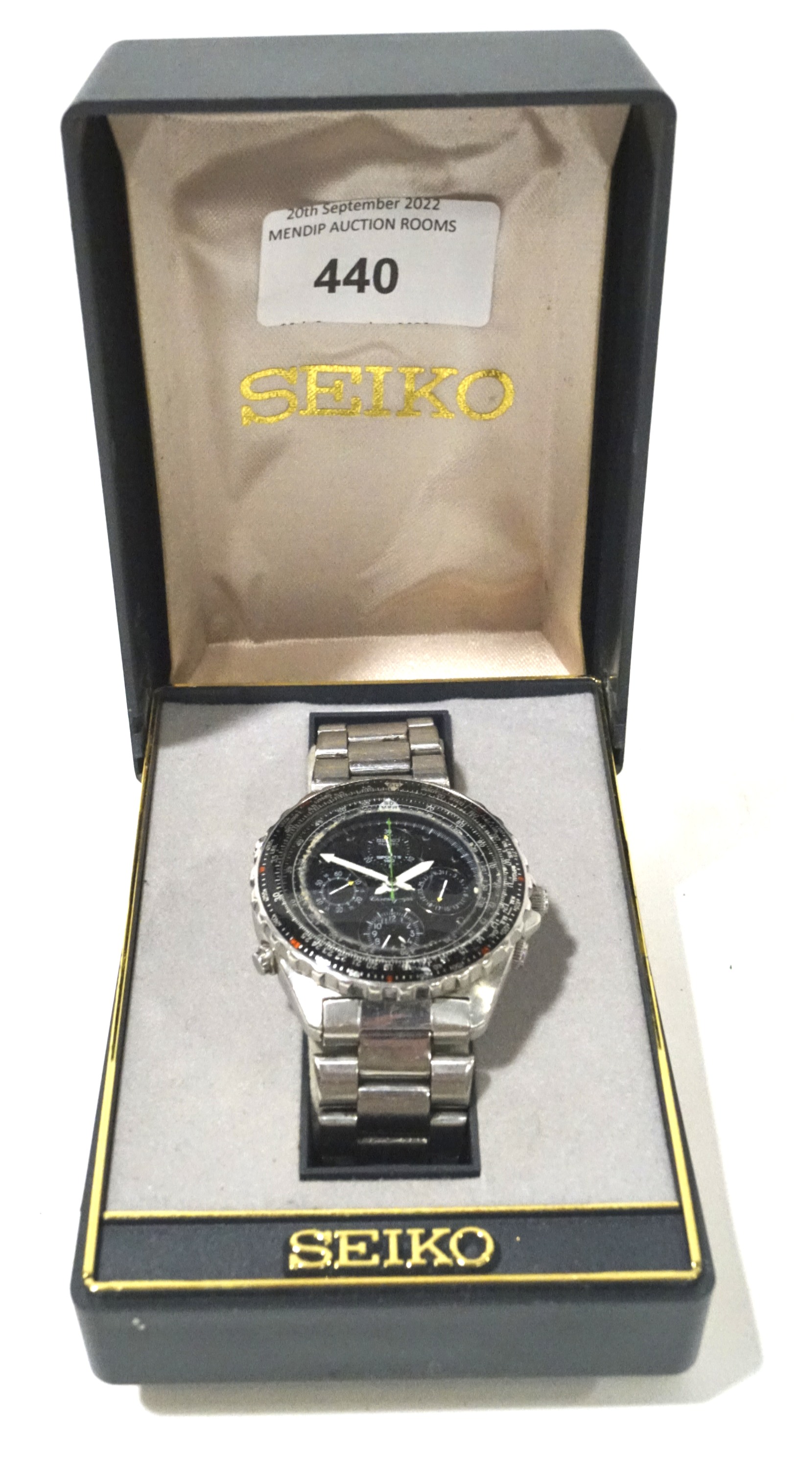 A Seiko Sports 150 Quartz wristwatch.