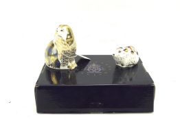 Two Royal Crown Derby figures.